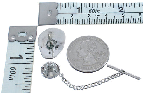 Genuine Sterling Silver Hopi Bear Paw Pin BX120268