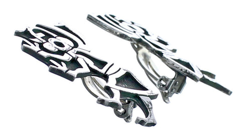 Katchina Sterling Silver Clip On Hopi Earrings BX120278