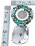 Sterling Silver Turquoise Native American Bead Necklace BX120295