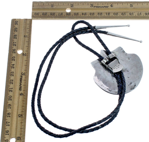 Authentic Sterling Silver Kokopelli Sunface Hopi Bolo Tie BX120293