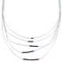 Liquid Sterling Silver Sugilite 5-Strand Bead Necklace BX120517