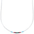 Authentic Hand Strung Liquid Silver & Multicolor Necklace BX120518