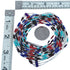 Authentic Liquid Silver 10-Strand Multicolor Bead Necklace BX120591
