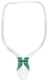 Malachite Liquid Sterling Silver Hand Strung 5-Strand Necklace BX120667