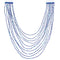 Azurite Authentic Liquid Sterling Silver Hand Strung Necklace BX120668