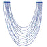Azurite Authentic Liquid Sterling Silver Hand Strung Necklace BX120668