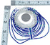 10-Strand Bead Liquid Silver Hand Strung Azurite Necklace BX120676