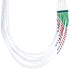 Malachite And Multicolor Heishi Liquid Silver Hand Strung Necklace BX120677