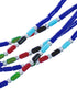 Liquid Sterling Silver Lapis Multicolor 5-Strand Necklace BX120731