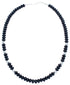 Southwestern Sterling Silver And Onyx Bead Necklace BX120734