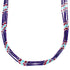 Sugilite And Multicolor Authentic Liquid Sterling Silver 5-Strand Necklace BX120733