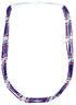 Sugilite And Multicolor Authentic Liquid Sterling Silver 5-Strand Necklace BX120733