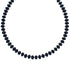 Onyx Sterling Silver Bead Necklace KX120981