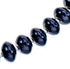 Onyx Sterling Silver Bead Necklace KX120981