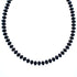 Sterling Silver Onyx Bead Necklace KX120982