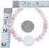 Pink Opal Sterling Silver Bead Bracelet KX120995