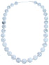 Sterling Silver Howlite Bead Necklace KX121119