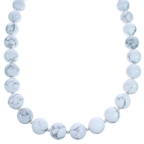 Southwest Howlite Bead Necklace KX121118