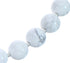 18" Sterling Silver Howlite Bead Necklace KX121115