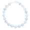 Sterling Silver Howlite Bead Bracelet KX121108