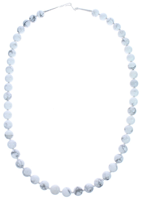 20" Howlite Bead Necklace KX121116