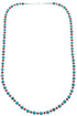 Kingman Turquoise and Coral Bead Necklace KX121103