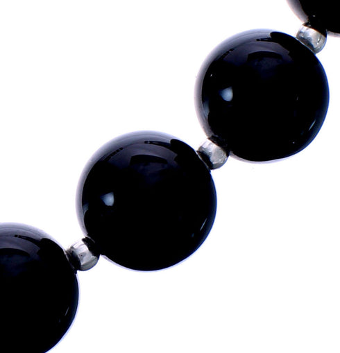 Southwest Onyx 16" Bead Necklace KX121060