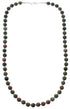 Sterling Silver Unakite Bead Necklace KX121086