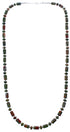 Southwest Unakite Sterling Silver Bead Necklace KX121082