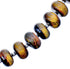 Sterling Silver Tiger Eye Bead Necklace KX121079