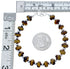 Tiger Eye Sterling Silver Bead Bracelet KX121090