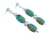 Southwest Green Turquoise Bead Post Dangle Earrings KX120950