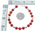 Southwest Coral and Sterling Silver Bead Bracelet KX120969