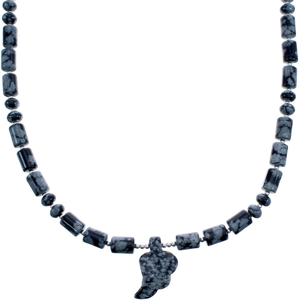 Sterling Silver Agate Leaf Bead Necklace KX120891