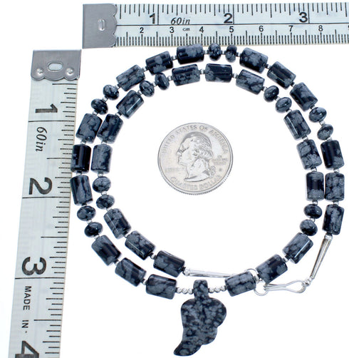Sterling Silver Agate Leaf Bead Necklace KX120889