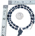 Sterling Silver Agate Leaf Bead Necklace KX120889