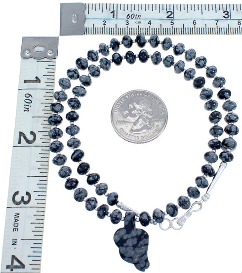 Sterling Silver Agate Leaf Bead Necklace KX120890