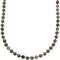 Southwest Unakite Authentic Sterling Silver Bead Necklace KX120893