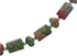 Authentic Southwest Unakite Sterling Silver Bead Necklace KX120897