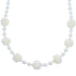 Fresh Water Pearl Sterling Silver Bead Necklace KX120898