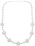 Fresh Water Pearl Sterling Silver Bead Necklace KX120898