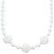 Fresh Water Pearl Sterling Silver Bead Necklace KX120900