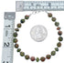 Genuine Sterling Silver Unakite Bead Bracelet KX120905
