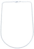Sterling Silver 16" Italian Rope Chain Necklace KX120887