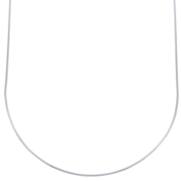 18" Sterling Silver Italian Snake Chain Necklace KX120876