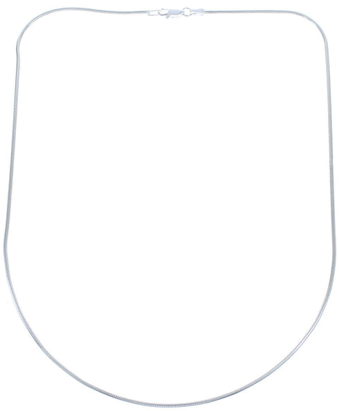 18" Sterling Silver Italian Snake Chain Necklace KX120879