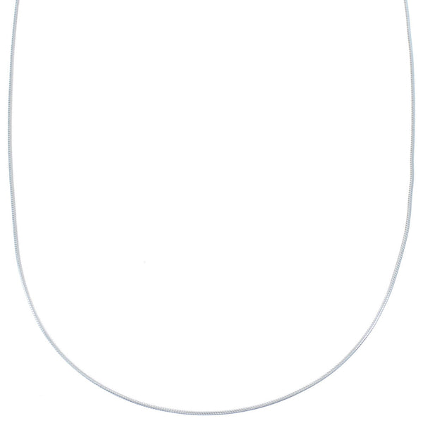 Sterling Silver 20" Italian Snake Chain Necklace KX120884