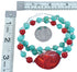 Turquoise Coral Southwest Bead Necklace with Amber KX120911