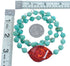 Turquoise Amber Southwest Bead Necklace KX120912