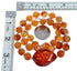Southwest Fire Agate and Amber Bead Necklace KX120929